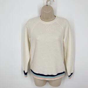 Marine Layer Jenny Super Soft Crewneck Pullover Sweatshirt NEW Size S Cream